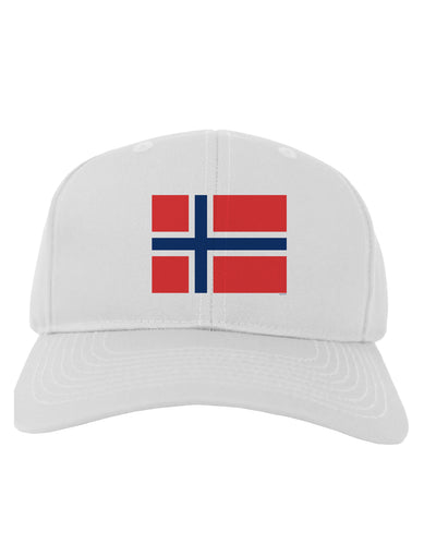 TooLoud Norwegian Flag Adult Baseball Cap Hat-Baseball Cap-TooLoud-White-One-Size-Fits-Most-Davson Sales