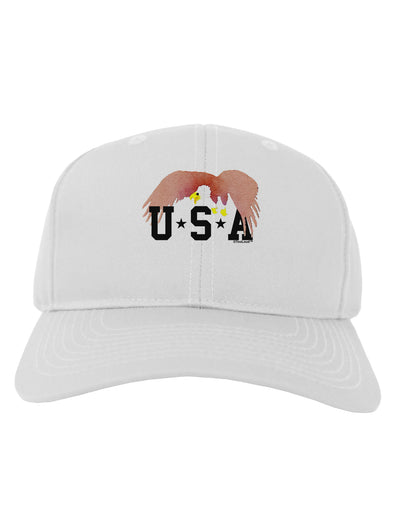 Bald Eagle USA Adult Baseball Cap Hat-Baseball Cap-TooLoud-White-One Size-Davson Sales