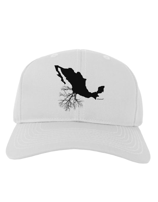 Mexican Roots Design Adult Baseball Cap Hat by TooLoud-Baseball Cap-TooLoud-White-One Size-Davson Sales