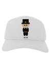 Cute Pilgrim Boy Thanksgiving Adult Baseball Cap Hat-Baseball Cap-TooLoud-White-One Size-Davson Sales