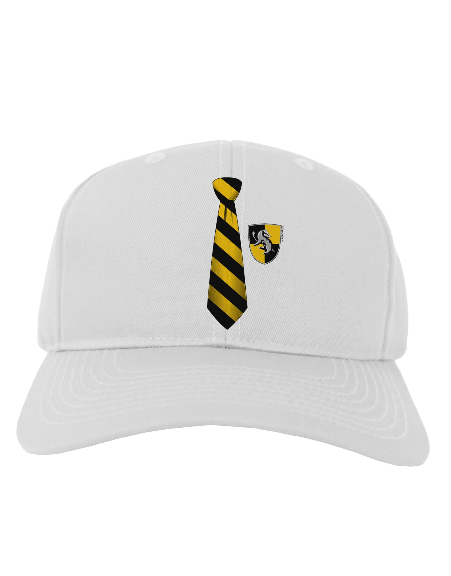 TooLoud Wizard Tie Yellow and Black Adult Baseball Cap Hat-Baseball Cap-TooLoud-White-One Size-Davson Sales