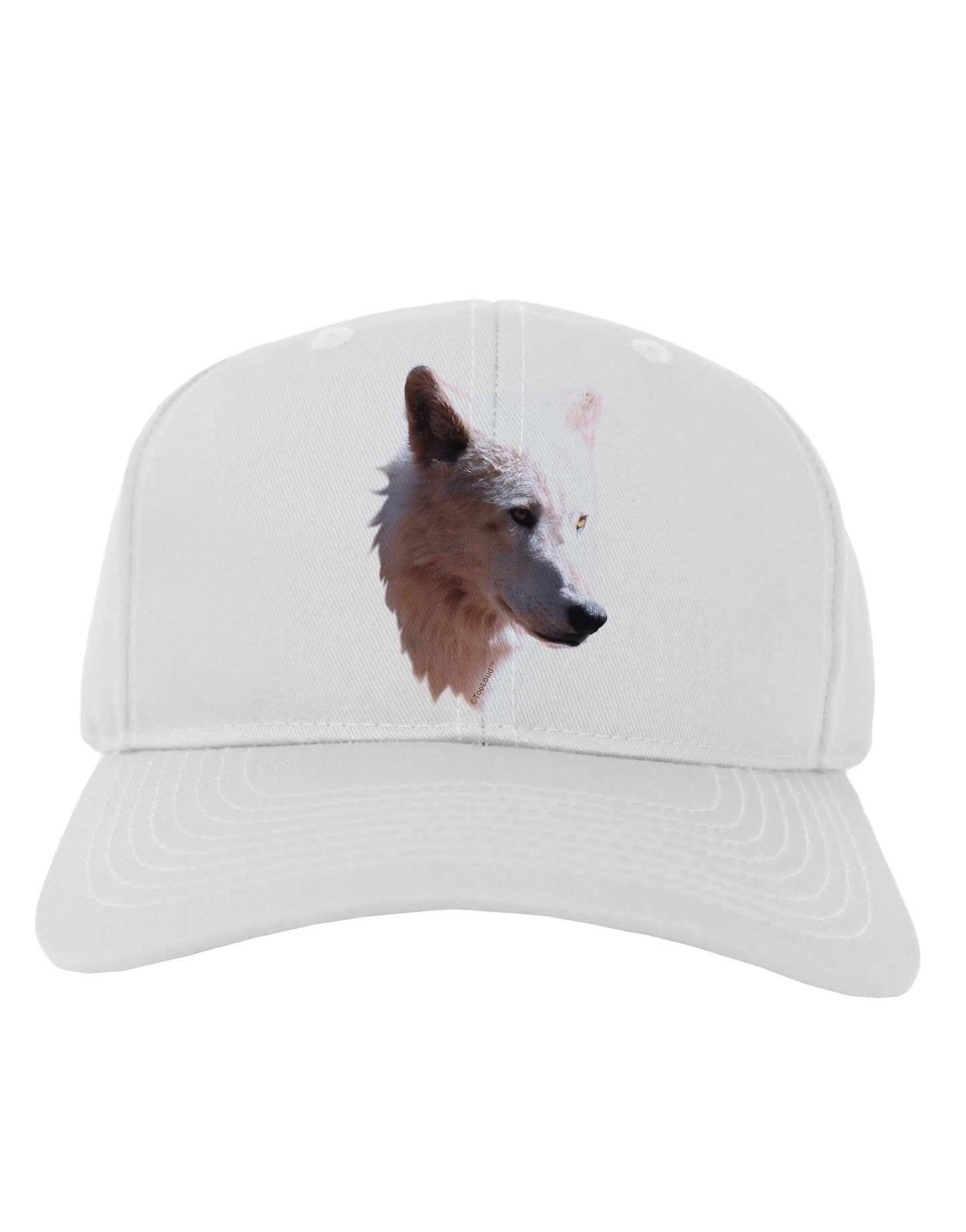 Magnificent White Wolf Head Adult Baseball Cap Hat-Baseball Cap-TooLoud-White-One Size-Davson Sales