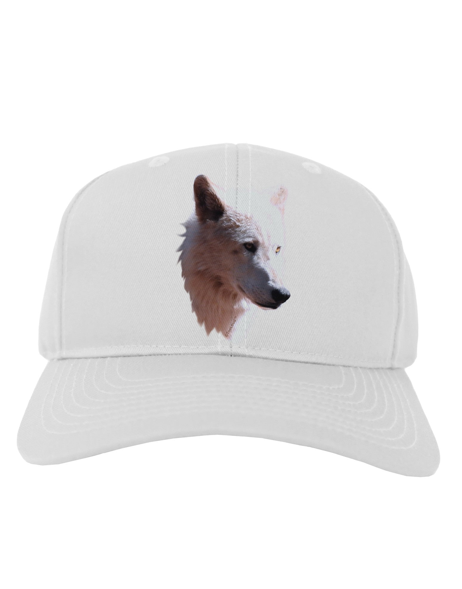 Magnificent White Wolf Head Adult Baseball Cap Hat-Baseball Cap-TooLoud-White-One Size-Davson Sales