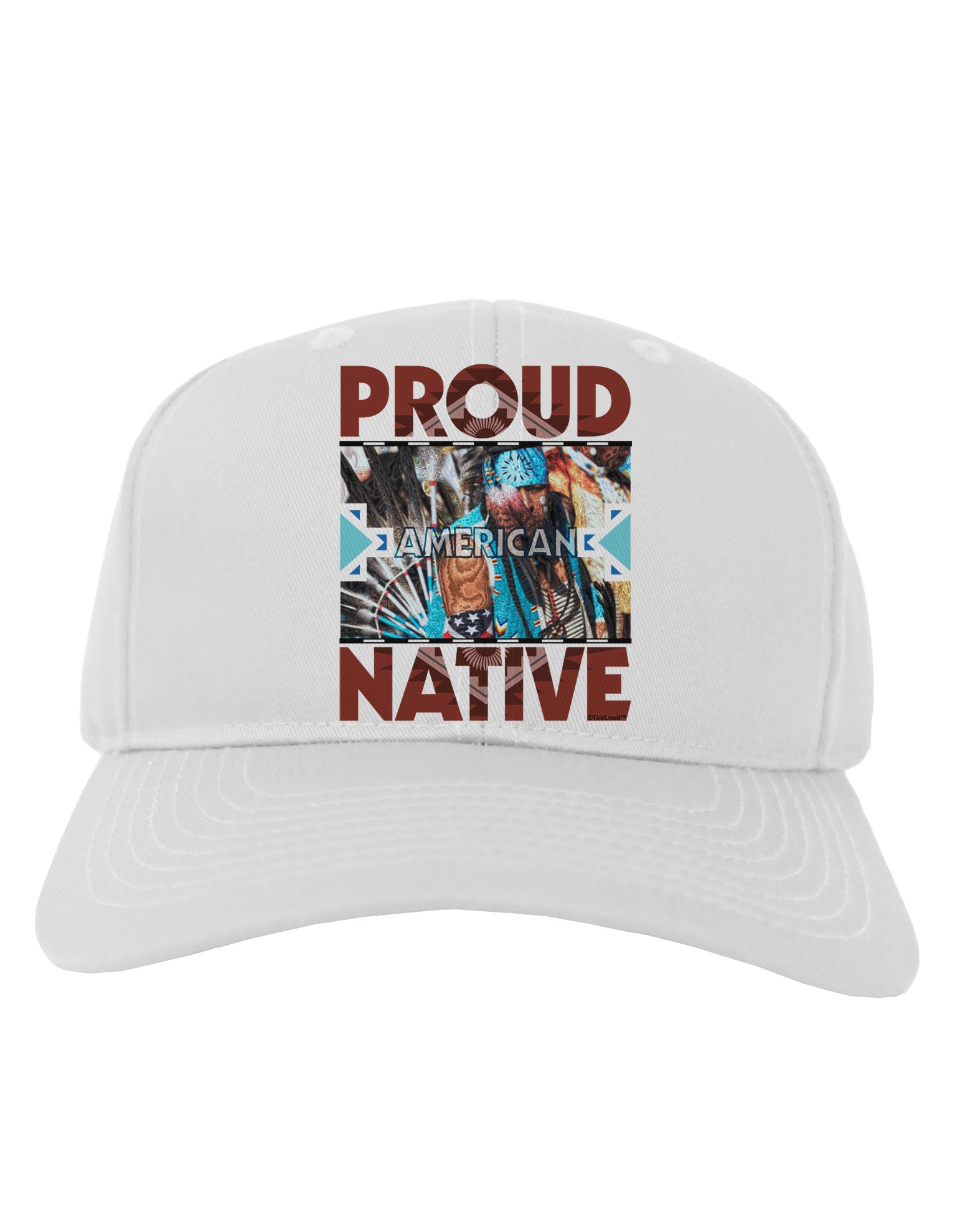 Proud Native American Adult Baseball Cap Hat-Baseball Cap-TooLoud-White-One Size-Davson Sales