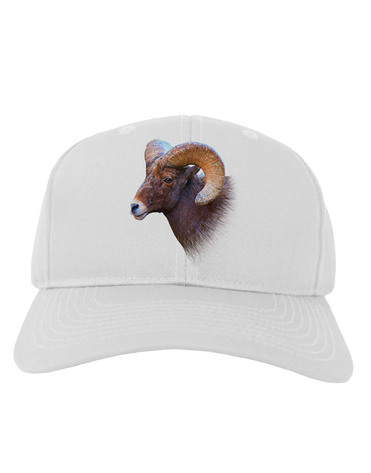 Majestic Bighorn Ram Adult Baseball Cap Hat-Baseball Cap-TooLoud-White-One Size-Davson Sales