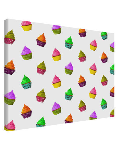 Real Cupcakes AOP Printed Canvas Art Landscape - Choose Size-TooLoud-14x11"-Davson Sales