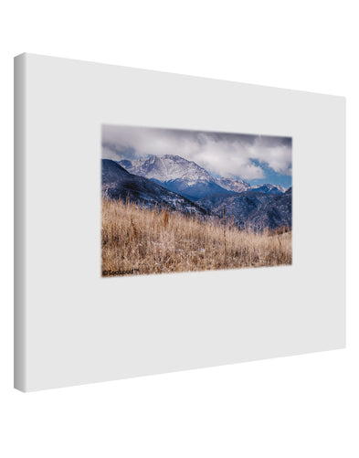 Pikes Peak CO Mountains Printed Canvas Art Landscape - Choose Size by TooLoud-TooLoud-14x11"-Davson Sales