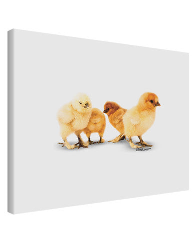 Cute Chicks Printed Canvas Art Landscape - Choose Size-TooLoud-14x11"-Davson Sales