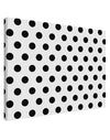 Black Polka Dots on White Printed Canvas Art Landscape - Choose Size by TooLoud-TooLoud-14x11"-Davson Sales