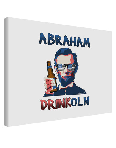 Abraham Drinkoln with Text Printed Canvas Art Landscape - Choose Size-TooLoud-14x11"-Davson Sales