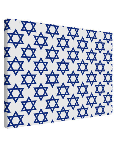 Stars of David Jewish Printed Canvas Art Landscape - Choose Size by TooLoud-TooLoud-14x11"-Davson Sales