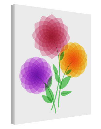 Crystal Dahlias Printed Canvas Art Portrait - Choose Size-TooLoud-11x14"-Davson Sales