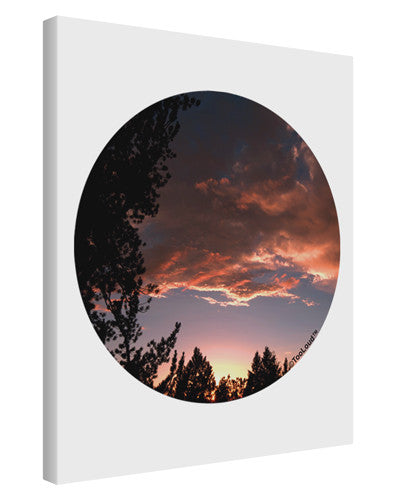 Forest Sunset Printed Canvas Art Portrait - Choose Size by TooLoud-TooLoud-11x14"-Davson Sales