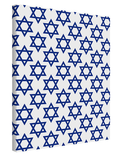 Stars of David Jewish Printed Canvas Art Portrait - Choose Size by TooLoud-TooLoud-11x14"-Davson Sales