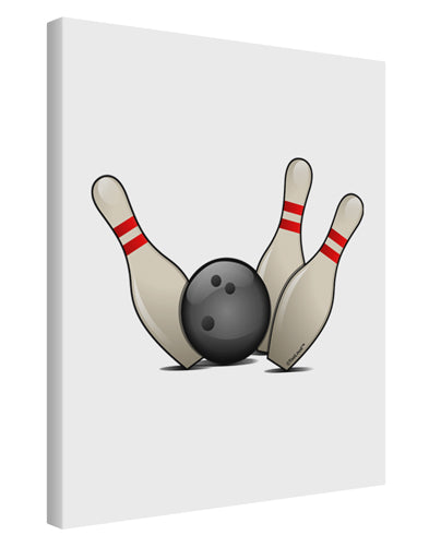 Bowling Ball with Pins Printed Canvas Art Portrait - Choose Size-TooLoud-11x14"-Davson Sales