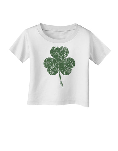 Distressed Traditional Irish Shamrock Infant T-Shirt-Infant T-Shirt-TooLoud-White-06-Months-Davson Sales