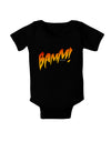 Onomatopoeia BAMM Baby Bodysuit Dark-Baby Romper-TooLoud-Black-06-Months-Davson Sales