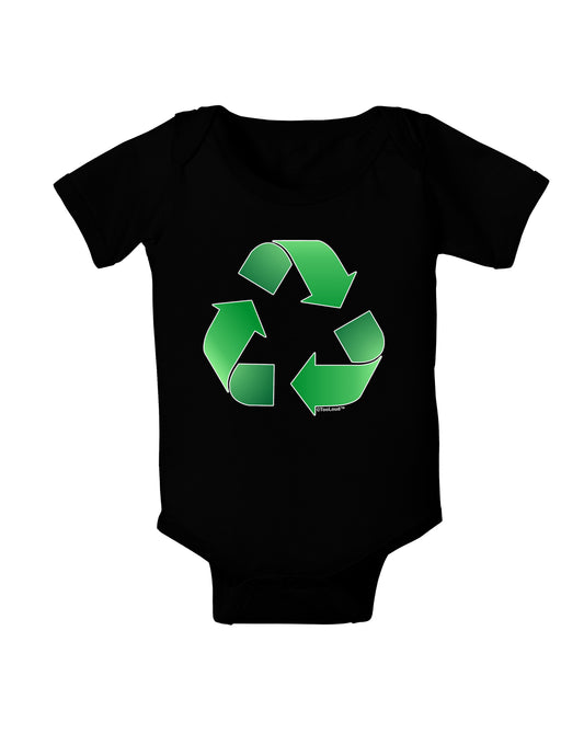 Recycle Green Baby Bodysuit Dark by TooLoud-Baby Romper-TooLoud-Black-06-Months-Davson Sales