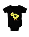 Cute Chick with Bow Baby Bodysuit Dark by TooLoud-Baby Romper-TooLoud-Black-06-Months-Davson Sales