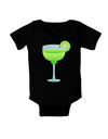 Green Margarita with Lime - Cinco de Mayo Baby Bodysuit Dark by TooLoud-Baby Romper-TooLoud-Black-06-Months-Davson Sales