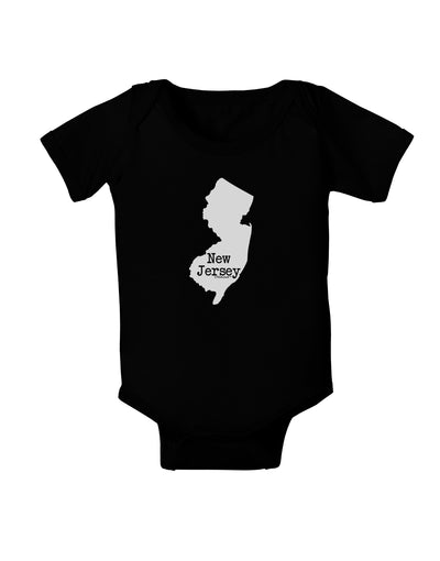 New Jersey - United States Shape Baby Bodysuit Dark by TooLoud-Baby Romper-TooLoud-Black-06-Months-Davson Sales