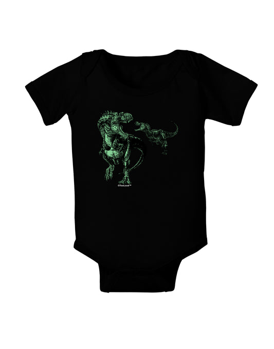 Jurassic Dinosaur Design 1 Baby Bodysuit Dark by TooLoud-Baby Romper-TooLoud-Black-06-Months-Davson Sales