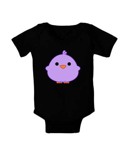 Cute Little Chick - Purple Baby Bodysuit Dark by TooLoud-Baby Romper-TooLoud-Black-06-Months-Davson Sales