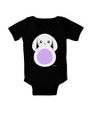 Cute Bunny with Floppy Ears - Purple Baby Bodysuit Dark by TooLoud-Baby Romper-TooLoud-Black-06-Months-Davson Sales