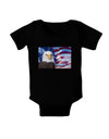 All American Eagle Baby Bodysuit Dark-Baby Romper-TooLoud-Black-06-Months-Davson Sales