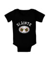 Slainte - St. Patrick's Day Irish Cheers Baby Bodysuit Dark by TooLoud-Baby Romper-TooLoud-Black-06-Months-Davson Sales