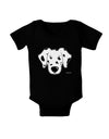 Cute Dalmatian Dog Baby Bodysuit Dark by TooLoud-Baby Romper-TooLoud-Black-06-Months-Davson Sales