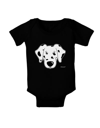 Cute Dalmatian Dog Baby Bodysuit Dark by TooLoud-Baby Romper-TooLoud-Black-06-Months-Davson Sales