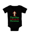 This One Is Ready For Christmas Baby Bodysuit Dark-Baby Romper-TooLoud-Black-06-Months-Davson Sales