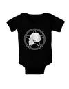 White Skull With Star Baby Bodysuit Dark by TooLoud-Baby Romper-TooLoud-Black-06-Months-Davson Sales