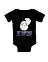 Just Hatched - My First Easter Baby Bodysuit Dark by TooLoud-Baby Romper-TooLoud-Black-06-Months-Davson Sales