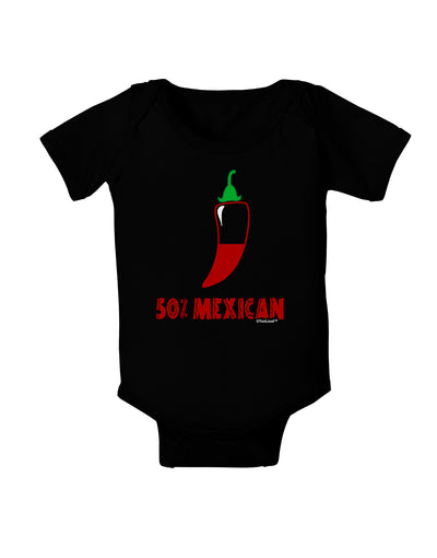 Fifty Percent Mexican Baby Bodysuit Dark