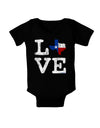 Texas Love Distressed Design Baby Bodysuit Dark by TooLoud-Baby Romper-TooLoud-Black-06-Months-Davson Sales