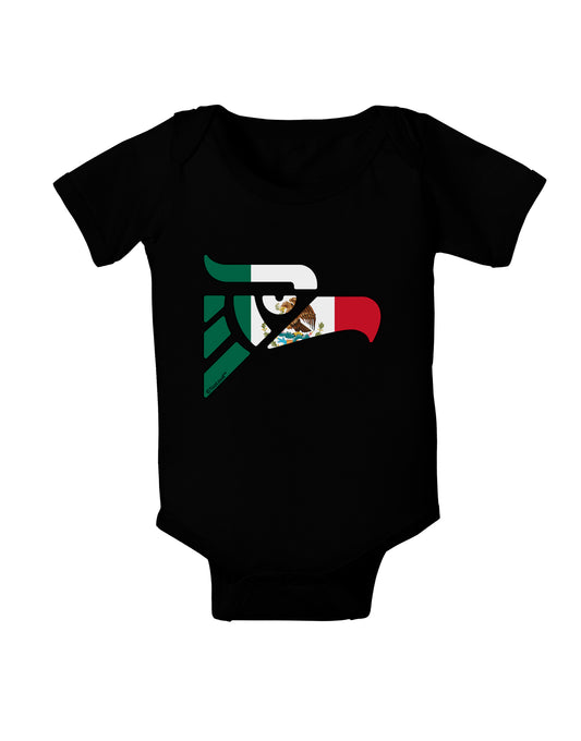 Hecho en Mexico Eagle Symbol - Mexican Flag Baby Bodysuit Dark by TooLoud-Baby Romper-TooLoud-Black-06-Months-Davson Sales
