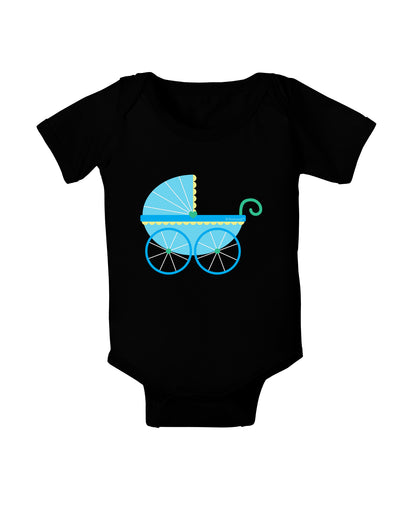 Baby Boy Carriage Baby Bodysuit Dark-Baby Romper-TooLoud-Black-06-Months-Davson Sales