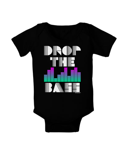 Drop the Bass Baby Bodysuit Dark-Baby Romper-TooLoud-Black-06-Months-Davson Sales