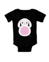 Cute Bunny with Floppy Ears - Pink Baby Bodysuit Dark by TooLoud-Baby Romper-TooLoud-Black-06-Months-Davson Sales