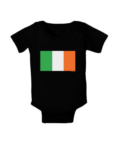 Irish Flag - Flag of Ireland Baby Bodysuit Dark-Baby Romper-TooLoud-Black-06-Months-Davson Sales