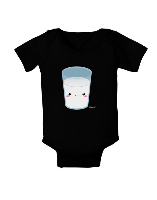 Cute Matching Milk and Cookie Design - Milk Baby Bodysuit Dark by TooLoud-Baby Romper-TooLoud-Black-06-Months-Davson Sales