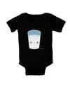 Cute Matching Milk and Cookie Design - Milk Baby Bodysuit Dark by TooLoud-Baby Romper-TooLoud-Black-06-Months-Davson Sales