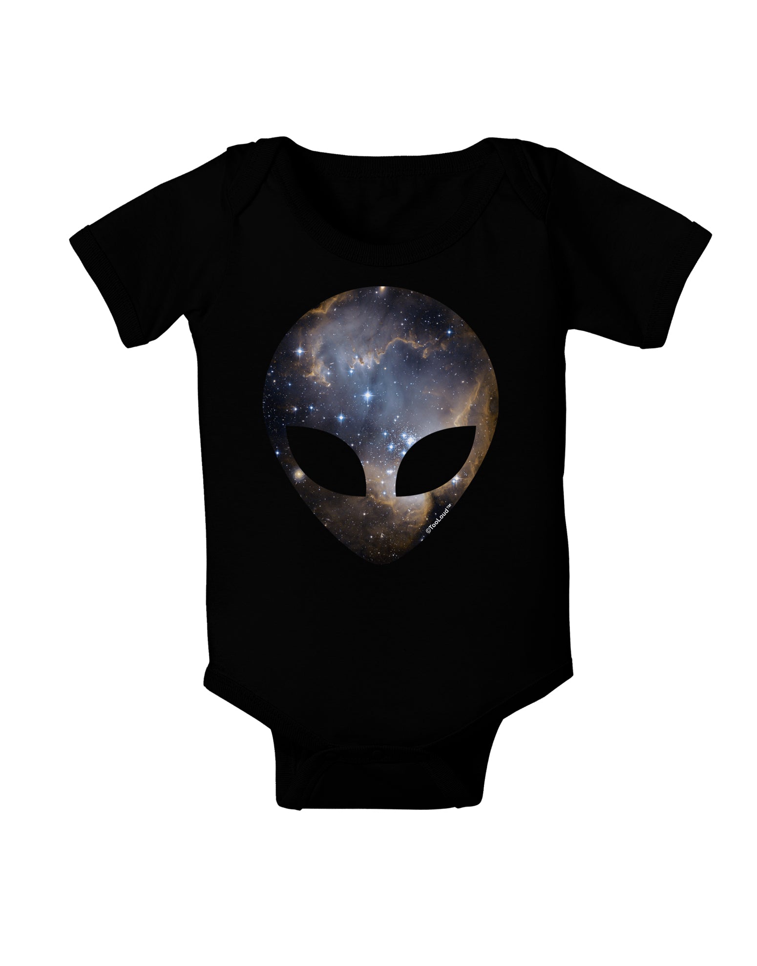 Extraterrestrial Face - Space #1 Baby Bodysuit Dark by TooLoud-Baby Romper-TooLoud-Black-06-Months-Davson Sales