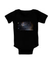 American Flag Galaxy Baby Bodysuit Dark by TooLoud-Baby Romper-TooLoud-Black-06-Months-Davson Sales