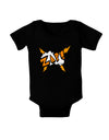 Onomatopoeia ZAP Baby Bodysuit Dark-Baby Romper-TooLoud-Black-06-Months-Davson Sales