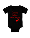 Tu Tienes La Llave De Mi Corazon Baby Bodysuit Dark by TooLoud-Baby Romper-TooLoud-Black-06-Months-Davson Sales