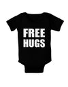 Free Hugs Baby Bodysuit Dark-Baby Romper-TooLoud-Black-06-Months-Davson Sales