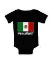 Mexcellent - Mexican Flag Baby Bodysuit Dark-Baby Romper-TooLoud-Black-06-Months-Davson Sales